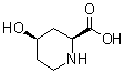 structure of CAS# 126641-65-4, cis-4-Hydroxypiperidine-2-carboxylic acid;rel-(2R,4S)-4-Hydroxy-2-piperidinecarboxylic acid; (2RS,4RS)-cis-4-Hydroxypiperidine-2-carboxylic acid