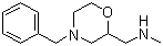 structure of CAS# 126645-75-8, (4-Benzylmorpholin-2-ylmethyl)methylamine