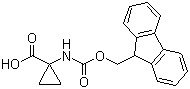 结构式 CAS# 126705-22-4, 1-(N-芴甲氧羰基氨基)环丙烷甲酸