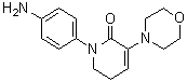 结构式 CAS# 1267610-26-3, 1-(4-氨基苯基)-5,6-二氢-3-(4-吗啉基)-2(1H)-吡啶酮