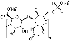 structure of CAS# 12678-07-8, Chondroitin 6-sulfate sodium salt;Chondroitin sulfate C sodium salt; Poly[beta-glucuronic acid-(1->3)-N-acetyl-beta-galactosamine-6-sulfate-(1->4)] alternating
