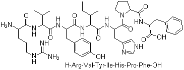 结构式 CAS# 12687-51-3, 血管紧缩素 III