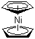 结构式 CAS# 1271-28-9, 二茂镍; 双(环戊二烯)镍