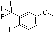 structure of CAS# 127271-65-2, 3-Trifluoromethyl-4-fluoroanisole;4-Fluoro-3-(trifluoromethyl)anisole