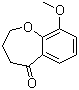 structure of CAS# 127557-08-8, 9-Methoxy-3,4-dihydrobenzo[b]oxepin-5(2H)-one