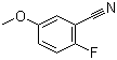 结构式 CAS# 127667-01-0, 2-氟-5-甲氧基苯腈