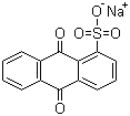 结构式 CAS# 128-56-3, 蒽醌-1-磺酸钠; 9,10-二氢-9,10-二氧代-1-蒽磺酸钠盐