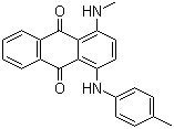 结构式 CAS# 128-85-8, 溶剂蓝 11; 苏丹蓝; 1-甲氨基-4-对甲苯氨基蒽醌