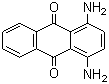 structure of CAS# 128-95-0, 1,4-Diamino anthraquinone;1,4-Diaminoanthraquinone; C.I. 61100; Solvent Violet 11; Disperse Violet 1