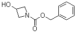 structure of CAS# 128117-22-6, 3-Hydroxyazetidine-1-carboxylic acid benzyl ester;Phenylmethyl 3-hydroxyazetidine-1-carboxylate