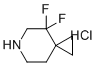 structure of CAS# 1282532-00-6, 4,4-Difluoro-6-azaspiro[2.5]octane hydrochloride