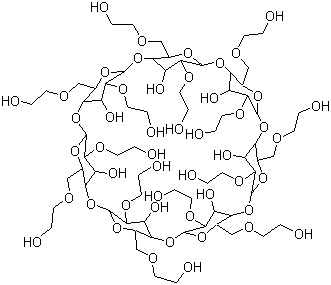 structure of CAS# 128446-32-2, beta-Cyclodextrin 2-hydroxyethyl ethers