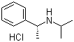 结构式 CAS# 128593-72-6, (R)-N-异丙基-1-苯乙胺盐酸盐