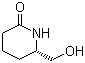 结构式 CAS# 128726-47-6, (+)-6-(羟甲基)-2-哌啶酮