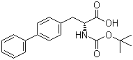 structure of CAS# 128779-47-5, Boc-3-(4-Biphenylyl)-D-alanine;Boc-4-phenyl-D-phenylalanine; 3-(4-Biphenylyl)-N-(tert-butoxycarbonyl)-D-alanine