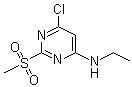 structure of CAS# 1289386-46-4, 6-Chloro-N-ethyl-2-(methylsulfonyl)-4-pyrimidinamine