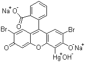 Merbromin molecular structure (CAS 129-16-8)