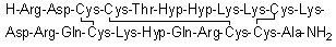 structure of CAS# 129129-65-3, Geographutoxin I;L-Arginyl-L-alpha-aspartyl-L-cysteinyl-L-cysteinyl-L-threonyl-(4R)-4-hydroxy-L-prolyl-(4R)-4-hydroxy-L-prolyl-L-lysyl-L-lysyl-L-cysteinyl-L-lysyl-L-alpha-aspartyl-L-arginyl-L-glutaminyl-L-cysteinyl-L-lysyl-(4R)-4-hydroxy-L-prolyl-L-glutaminyl-L-arginyl-L-cysteinyl-L-cysteinyl-L-alaninamide cyclic (3→15),(4→20),(10→21)-tris(disulfide)