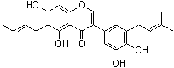 结构式 CAS# 129280-34-8, Isoangustone A