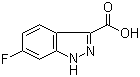 structure of CAS# 129295-30-3, 6-Fluoro-1H-indazole-3-carboxylic acid