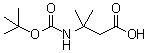 structure of CAS# 129765-95-3, 3-[(tert-Butoxycarbonyl)amino]-3-methylbutyric acid