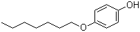 结构式 CAS# 13037-86-0, 4-庚氧基苯酚; 对庚氧基苯酚