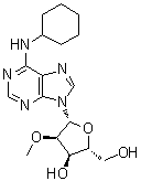 结构式 CAS# 130714-47-5, N-环己基-2'-O-甲基腺苷
