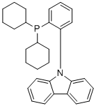9-[2-(二环己基膦基)苯基]-9H-咔唑分子结构 (CAS 1308652-64-3)
