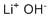 Lithium hydroxide molecular structure (CAS 1310-65-2)