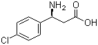结构式 CAS# 131690-60-3, (S)-3-氨基-3-(4-氯苯基)丙酸