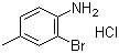 结构式 CAS# 13194-71-3, 2-溴-4-甲基苯胺盐酸盐