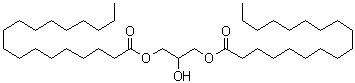 结构式 CAS# 1323-83-7, 甘油二硬脂酸酯