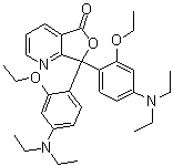 structure of CAS# 132467-74-4, 3,3-Bis(4-diethylamino-2-ethoxyphenyl)-4-azaphthalide;3,3-Bi(4-diethylamino-2-ethoxyphenyl)-4-azaphthalide; 3,3-Bis(2-ethoxy-4-diethylaminophenyl)-4-azaphthalide; GN 2
