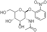 结构式 CAS# 13264-92-1, 2-硝基苯基-2-乙酰氨基-2-脱氧-beta-D-吡喃葡萄糖苷; 2-硝基苯基-N-乙酰基-beta-D-氨基葡萄糖苷