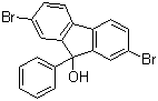 structure of CAS# 132717-37-4, 2,7-Dibromo-9-phenyl-9H-fluoren-9-ol