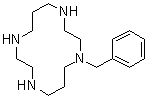 structure of CAS# 132723-93-4, 1-Benzyl-1,4,8,11-tetraazacyclotetradecane;N-Benzylcyclam