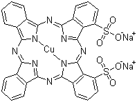 结构式 CAS# 1328-51-4, 溶剂蓝 38; 罗克沙尔固蓝 MBSN