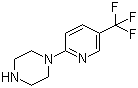 结构式 CAS# 132834-58-3, 1-[5-(三氟甲基)-2-吡啶基]哌嗪