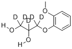 结构式 CAS# 1329563-41-8, 外消旋愈创甘油醚-[d5]
