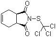 structure of CAS# 133-06-2, Captan;N-Trichloromethylthio-4-cyclohexene-1,2-dicarboximide; 1,2,3,6-Tetrahydro-N-(trichloromethylthio)phthalimide