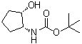 structure of CAS# 1330069-67-4, N-[(1R,2S)-2-Hydroxycyclopentyl]carbamic acid 1,1-dimethylethyl ester