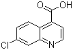 结构式 CAS# 13337-66-1, 7-氯喹啉-4-甲酸