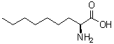 结构式 CAS# 133444-84-5, (2S)-2-氨基壬酸
