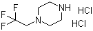 结构式 CAS# 13349-91-2, 1-(2,2,2-三氟乙基)哌嗪二盐酸盐