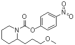 结构式 CAS# 1338575-28-2, 2-(3-甲氧基丙基)-1-哌啶羧酸 4-硝基苯基酯