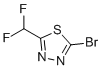 structure of CAS# 1340313-49-6, 2-Bromo-5-(difluoromethyl)-1,3,4-thiadiazole