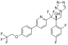 结构式 CAS# 1340593-59-0, 奥替康唑