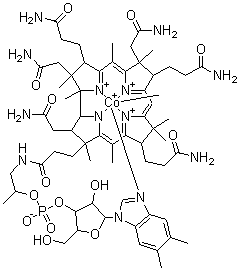 结构式 CAS# 13422-55-4, 甲钴胺