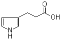 1H-吡咯-3-丙酸分子结构 (CAS 134448-22-9)