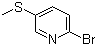 结构式 CAS# 134872-23-4, 2-溴-5-甲硫基吡啶